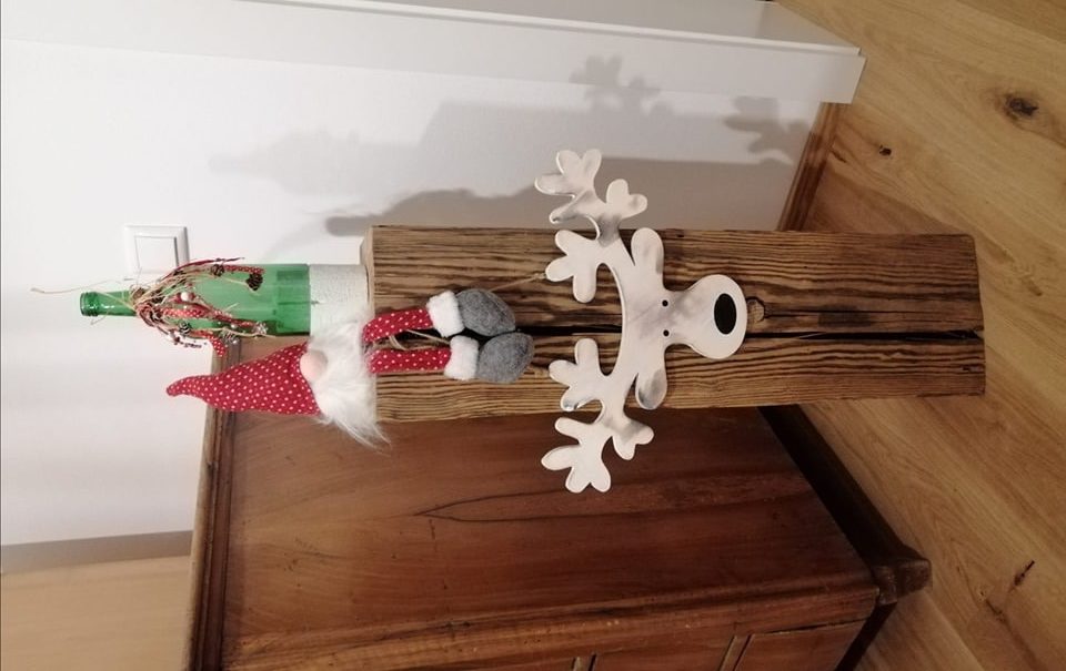 Sortimente Altholz DIY Dekosäule Weihnachtlich